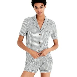 Madewell Shirt Black Striped Womens S Lounge Bedtime Pajama Sleep Comfy Top